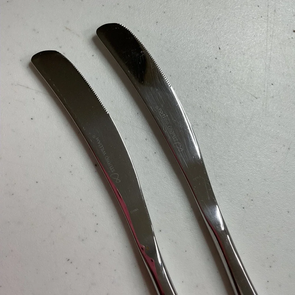 Studio William Olive Hazel Cutlery 2 pcs Dinner Knifes  Stainless